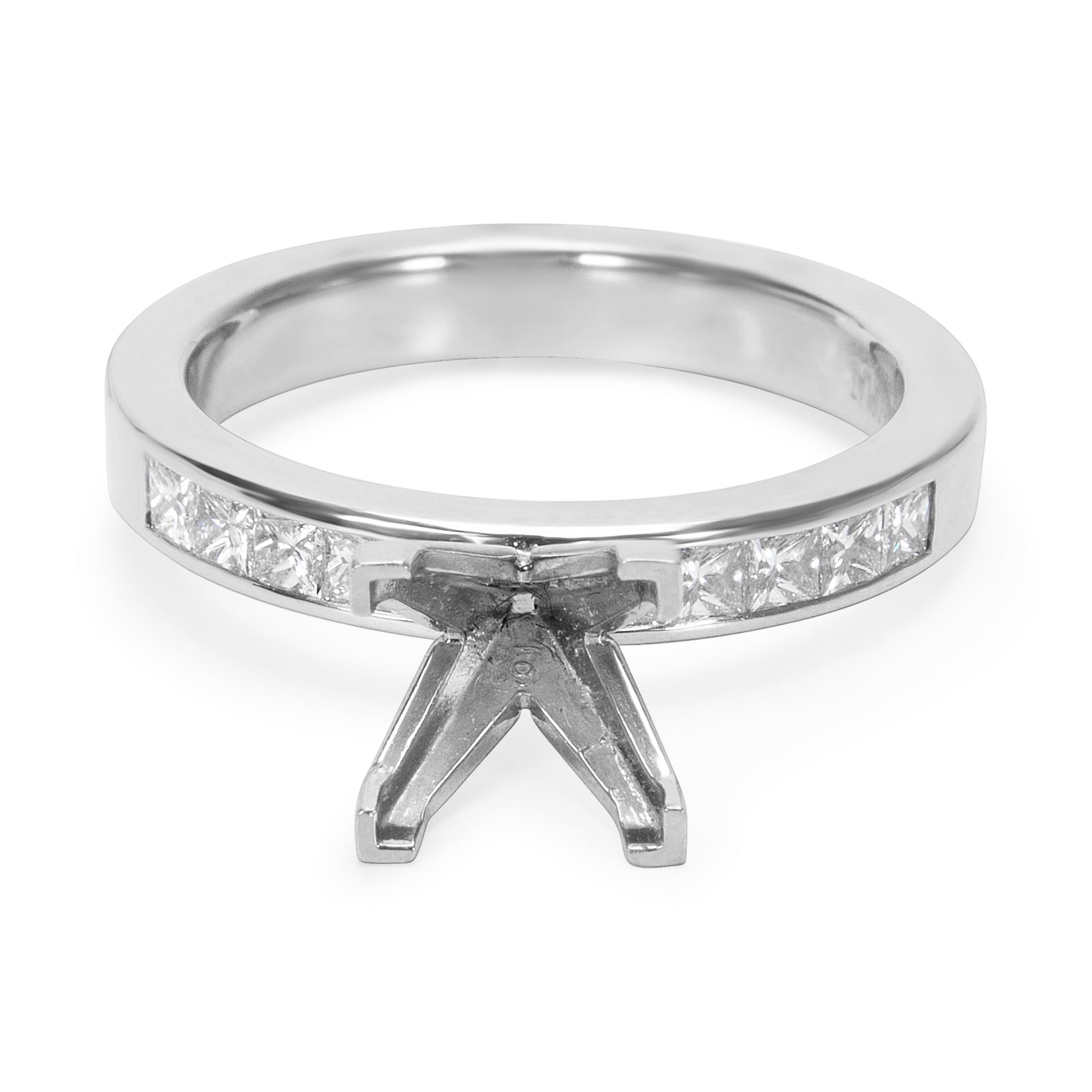 Brand New Diamond Engagement Ring Setting In Platinum 045 Ctw